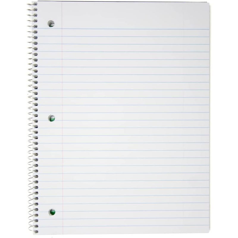 Top Flight Boss Poly Cover 3-Subject Wirebound Notebook, 108 Sheets, College Rule, 9.5 x 6 Inches, 1 Notebook, Cover Color May Vary (43002) - Image 2